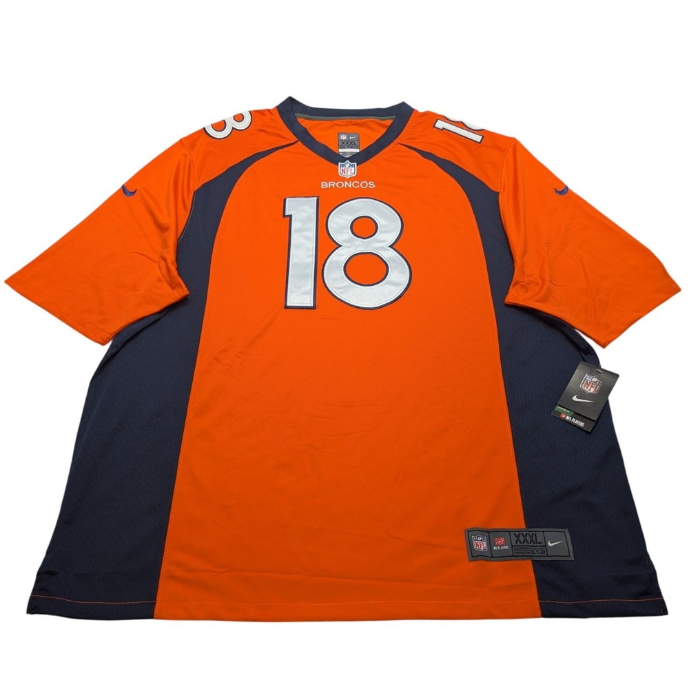 NWT Nike Peyton Manning Denver Broncos Jersey Mens XXXL Orange